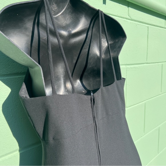 Vintage Dave & Johnny Black Mini Dress Size 6 - Picture 4 of 7